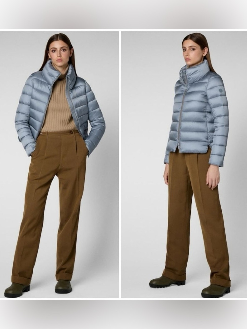 SAVE THE DUCK ELSIE DOWN PUFFER JACKET BLUE XXL SZ 12/14